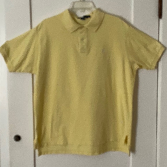 Polo Ralph Lauren Other - POLO by Ralph Lauren Preppy Men’s 2 Button Short Sleeve Yellow Polo Shirt  XL.